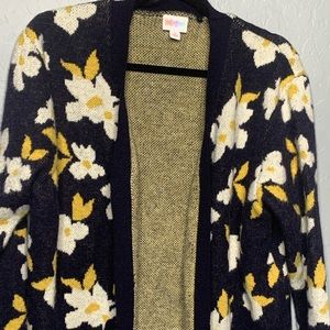 Lularoe Navy Floral Peyton Sweater